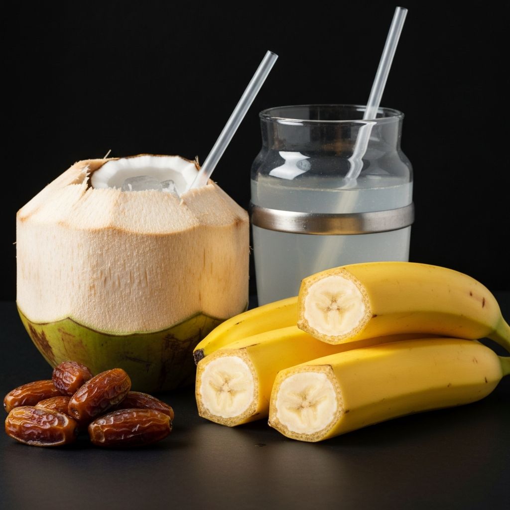Electrolyte sources - fruits and coconut